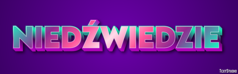 Niedźwiedzie Efekt tekstowy