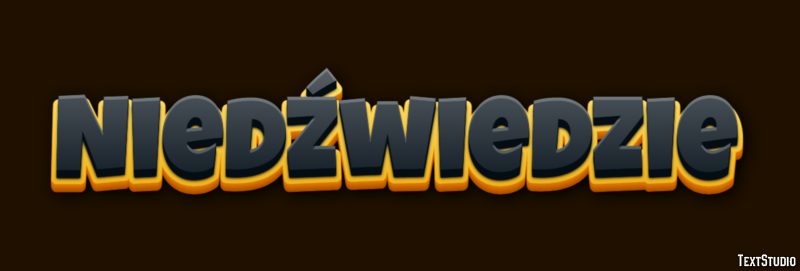 Niedźwiedzie Efekt tekstowy