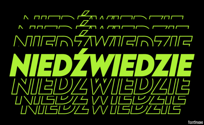 Niedźwiedzie Efekt tekstowy