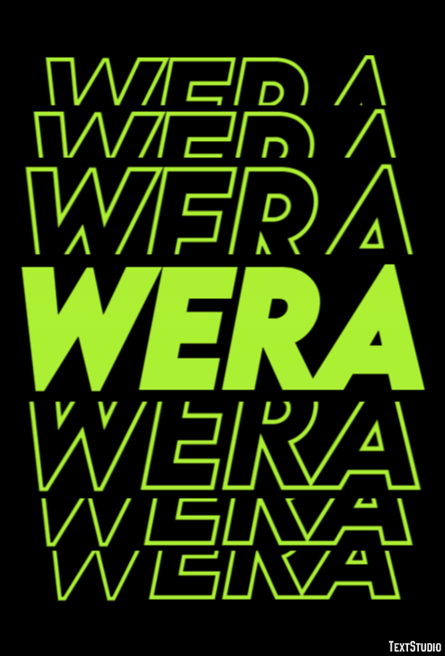 Wera テキスト効果