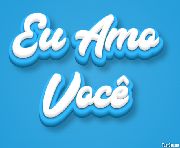 Eu Amo Você Effet de Texte