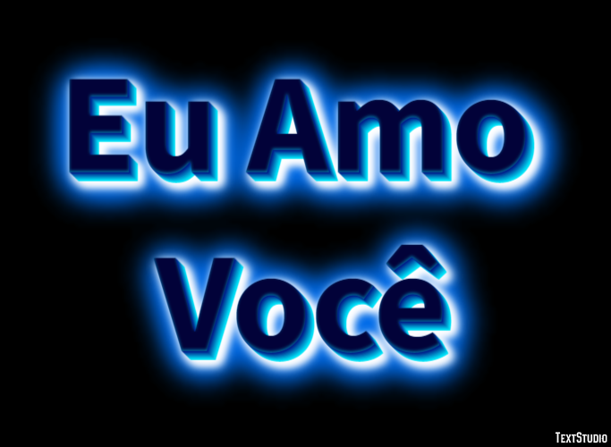 Eu Amo Você Effet de texte