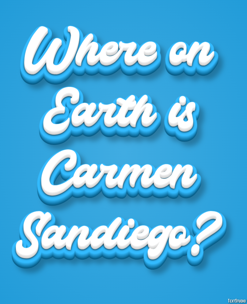 Where on Earth is Carmen Sandiego? Efecto de Texto