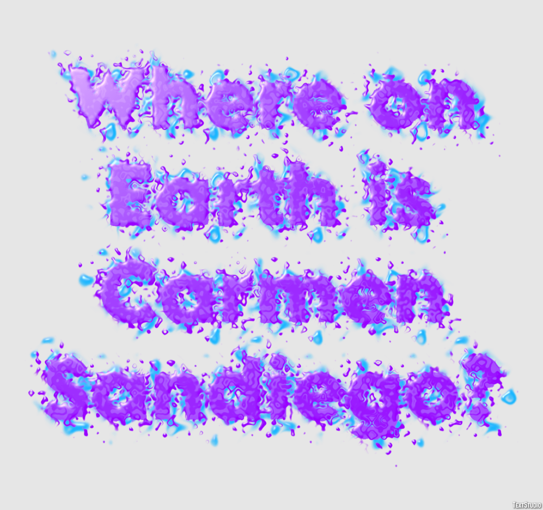 Where on Earth is Carmen Sandiego? Tekst Effect