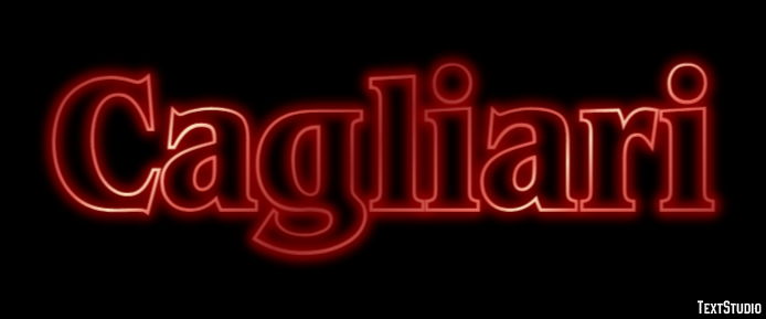 Cagliari Efeito de texto