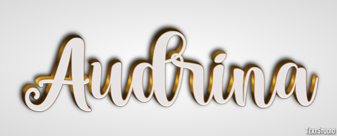 Audrina Text Effect