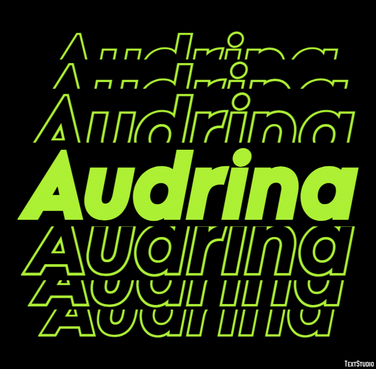 Audrina Эффект текста