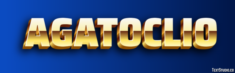Agatoclio Efecto de texto