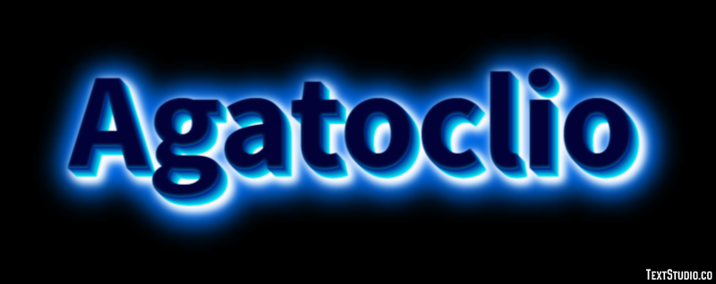 Agatoclio Efecto de texto