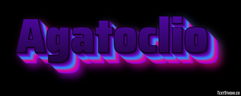 Agatoclio Efecto de texto