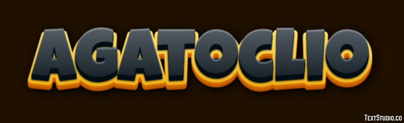 Agatoclio Efecto de texto