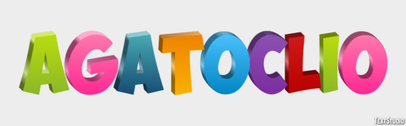 Agatoclio Efecto de texto