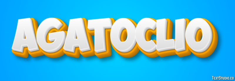 Agatoclio Efecto de texto