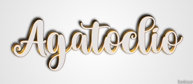 Agatoclio Efecto de texto