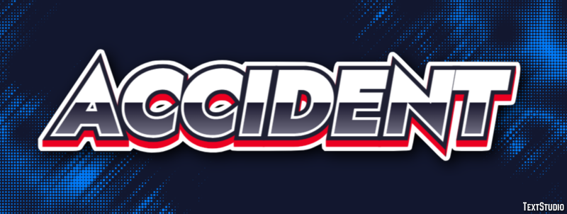 Accident Text effect