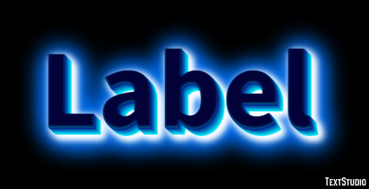 Label Text Effect