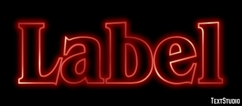 Label Tekst Effect