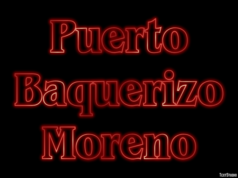 Puerto Baquerizo Moreno Efekt tekstowy