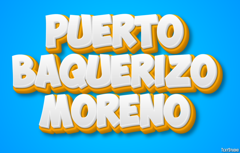 Puerto Baquerizo Moreno Texteffekt