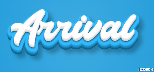 Arrival Text Effect