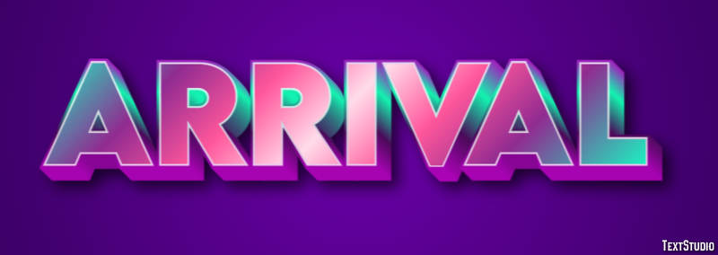 Arrival Text Effect