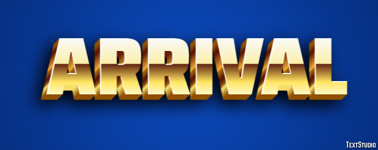 Arrival Text Effect