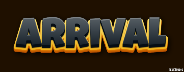 Arrival Text Effect