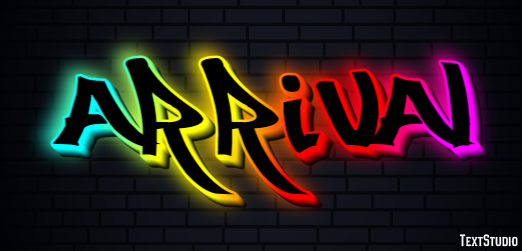 Arrival Text Effect