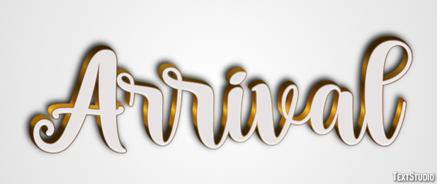 Arrival Text Effect