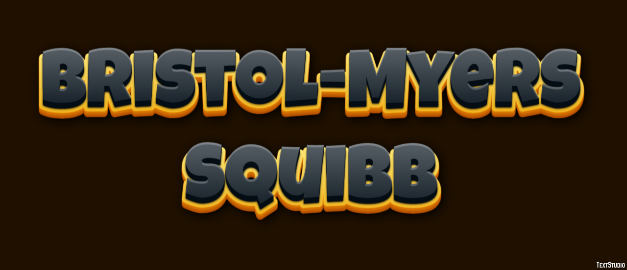 Bristol-Myers Squibb Texteffekt