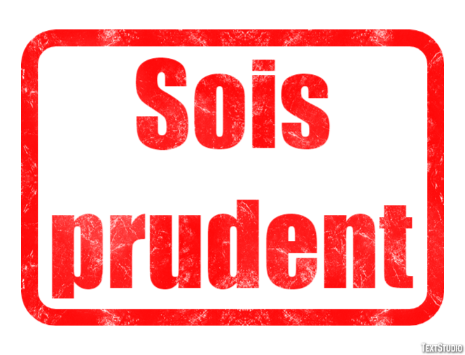 Sois prudent Effetto testo