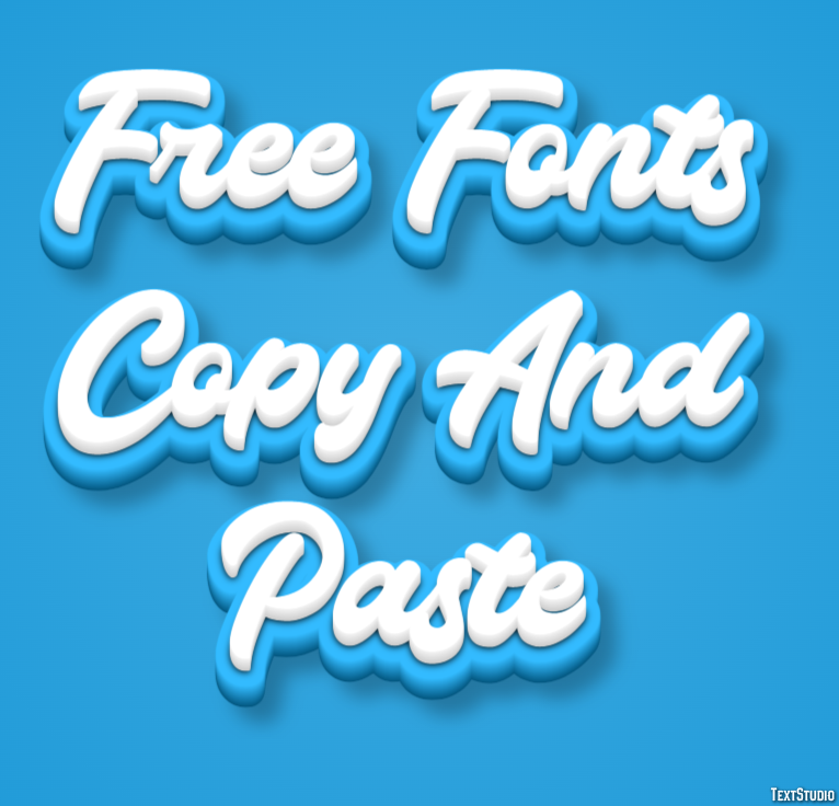 Free Fonts Copy And Paste Efekt tekstowy