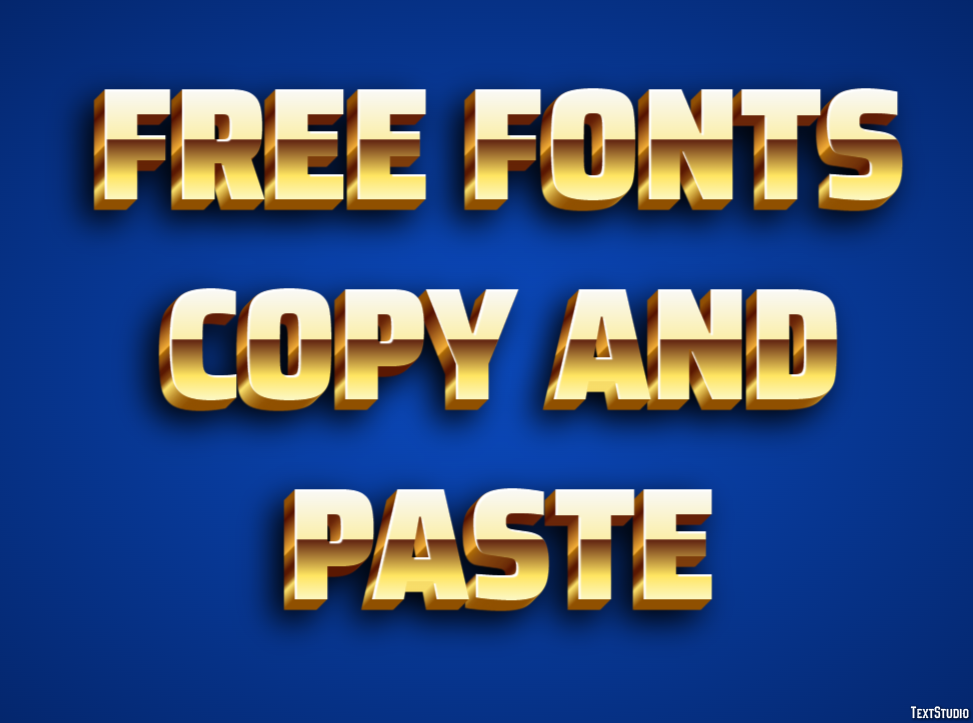 Free Fonts Copy And Paste Efekt tekstowy