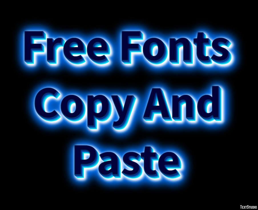 Free Fonts Copy And Paste Efekt tekstowy