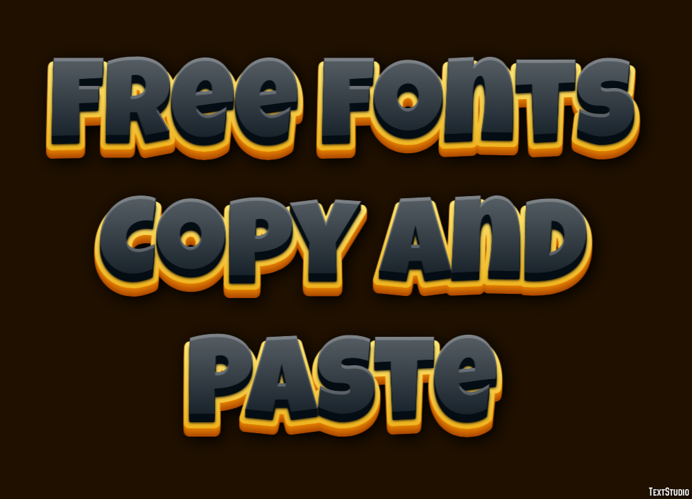 Free Fonts Copy And Paste Efekt tekstowy