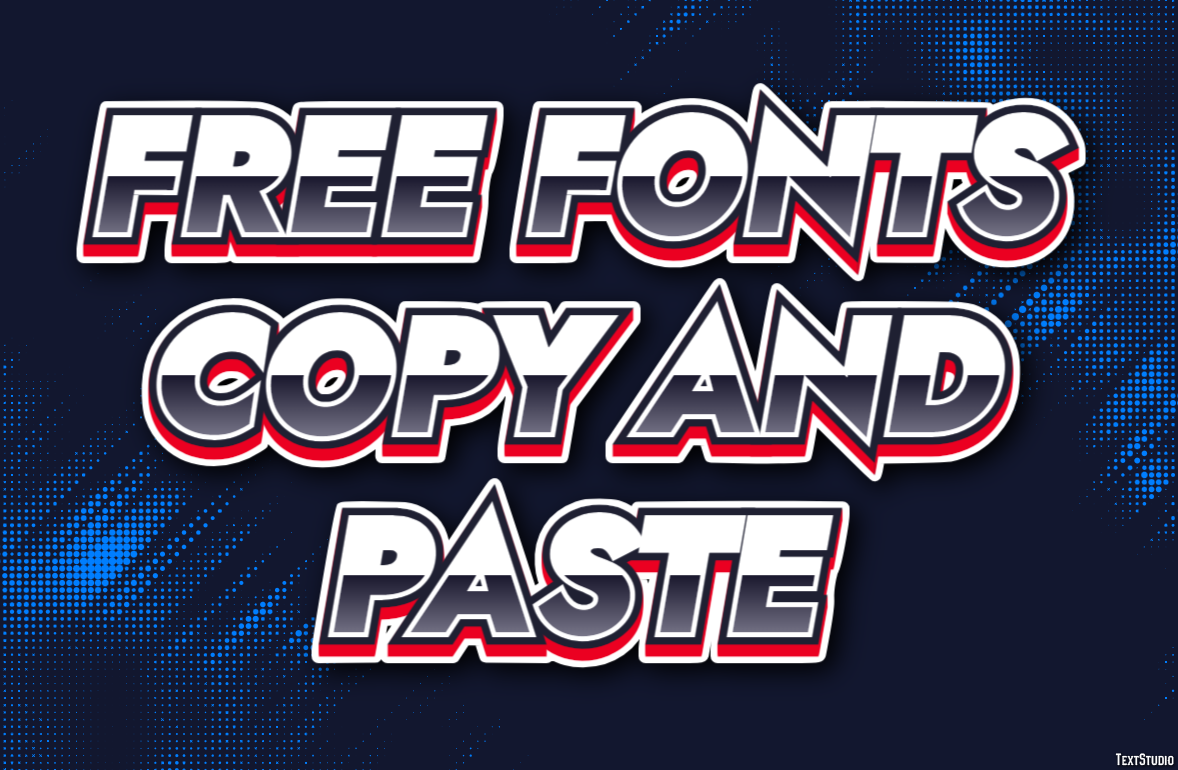 Free Fonts Copy And Paste Efekt tekstowy