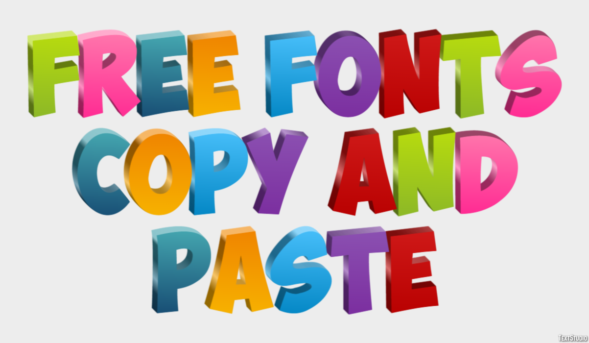 Free Fonts Copy And Paste Efekt tekstowy