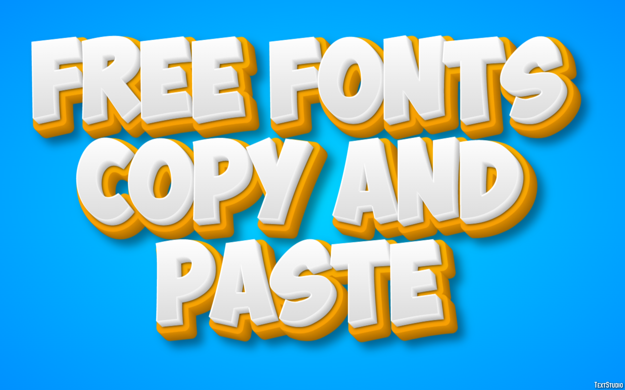 Free Fonts Copy And Paste Efekt tekstowy