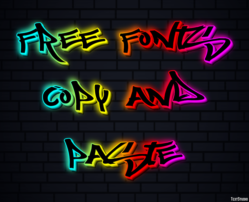 Free Fonts Copy And Paste Efekt tekstowy