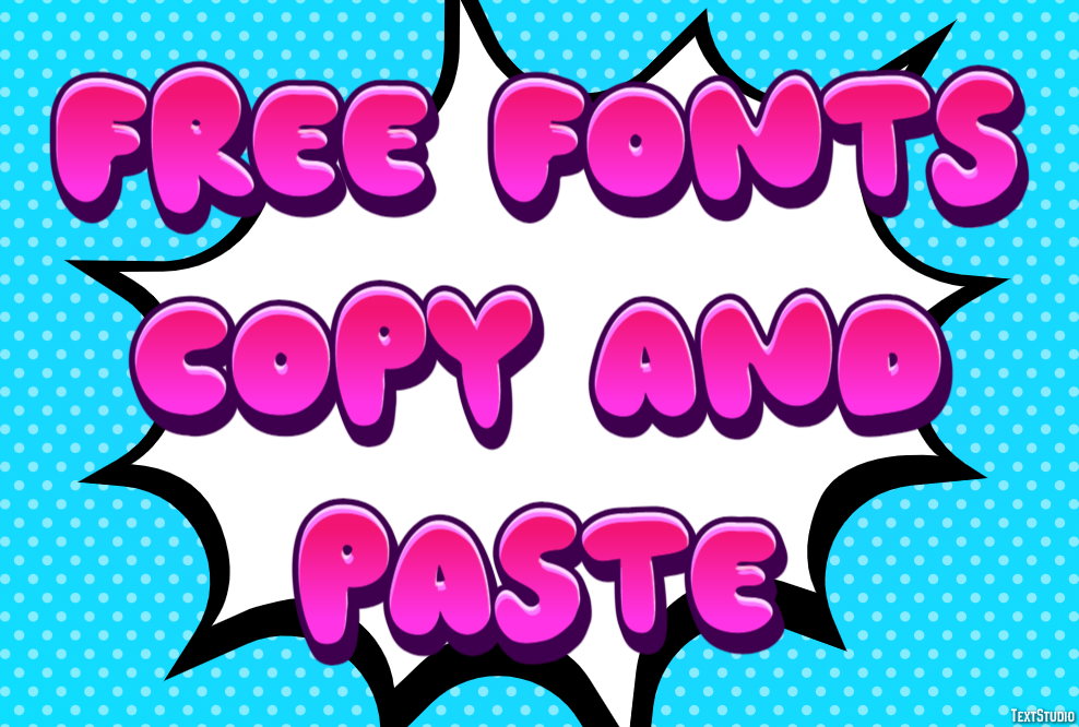 Free Fonts Copy And Paste Efekt tekstowy