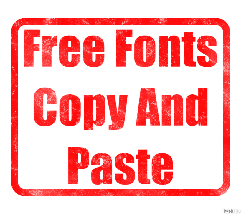 Free Fonts Copy And Paste Efecto de Texto
