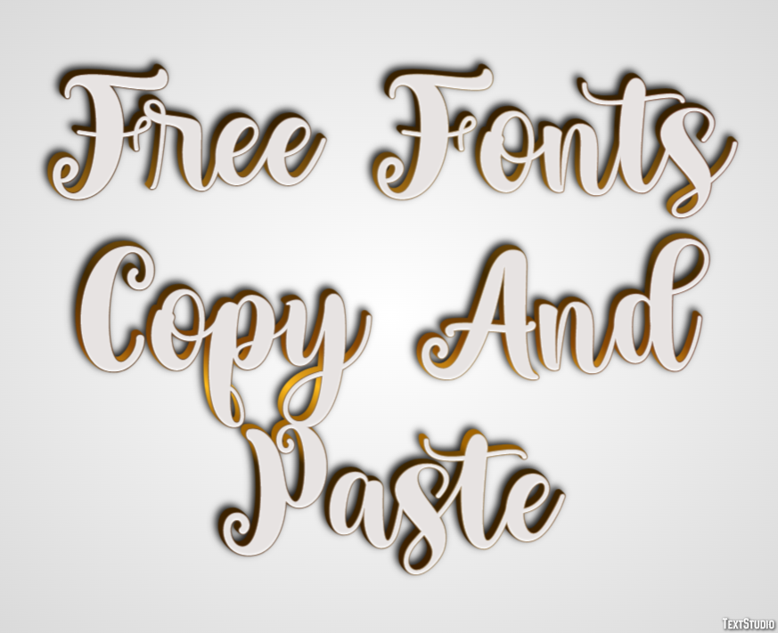 Free Fonts Copy And Paste Efekt tekstowy