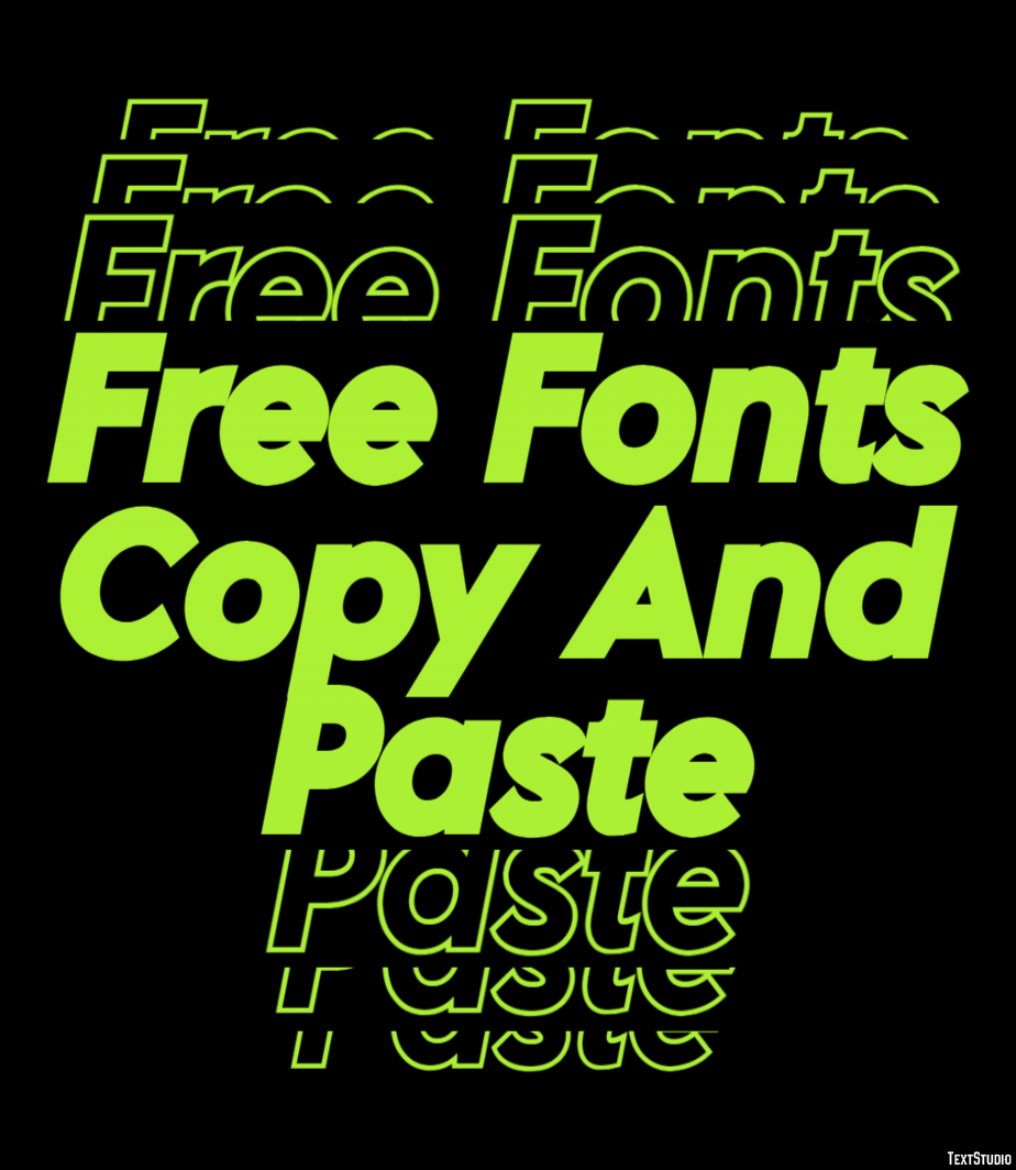 Free Fonts Copy And Paste Efekt tekstowy