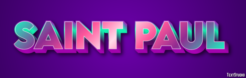 Saint Paul テキスト効果