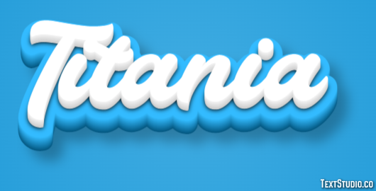Titania Efecto de texto