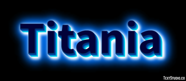 Titania Effetto testo