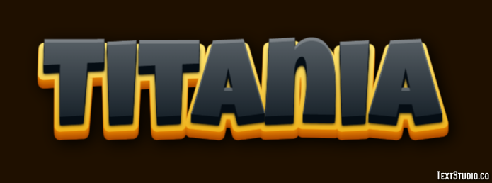 Titania Effetto testo