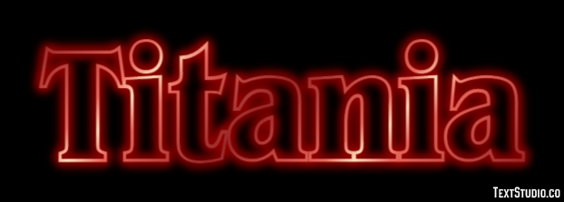Titania Efecto de Texto