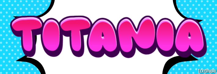 Titania Efecto de texto
