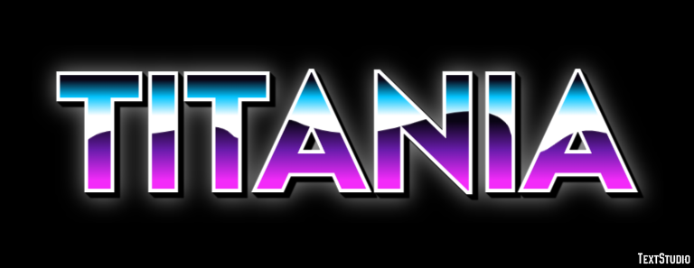 Titania Efecto de texto